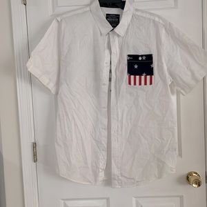 Men Parish Nation Button Down Shirt Size 2XL